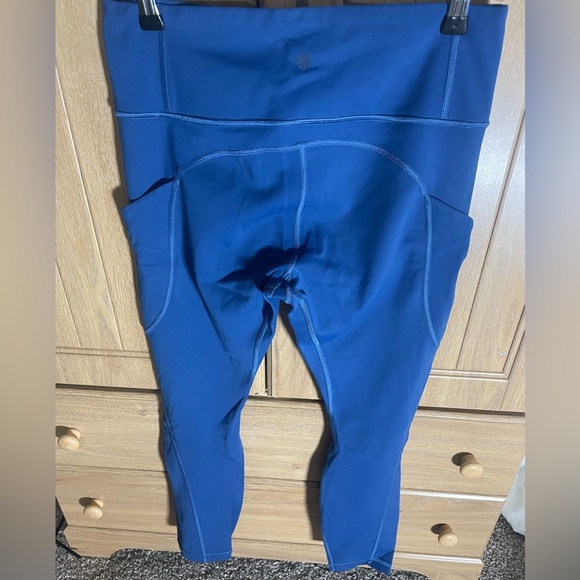 ATHLETA ALL IN REACTION 7/8 TIGHT Medium Atlantis Blue - Picture 5 of 9
